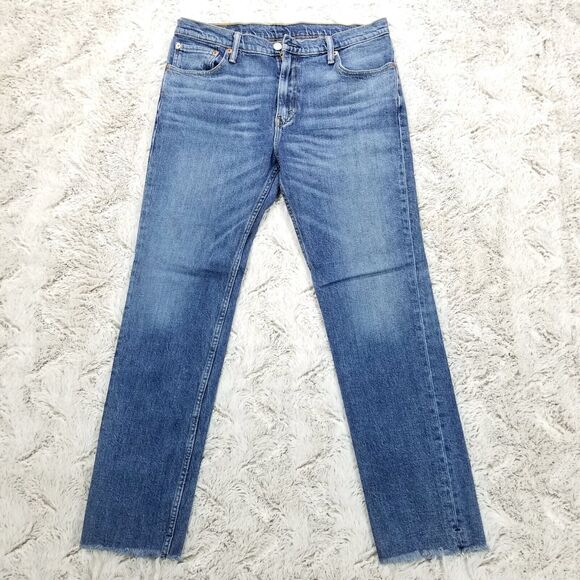 Levis Jeans Mens 33x30 Blue 511 Regular Straight Dark Wash American Denim - Picture 1 of 14